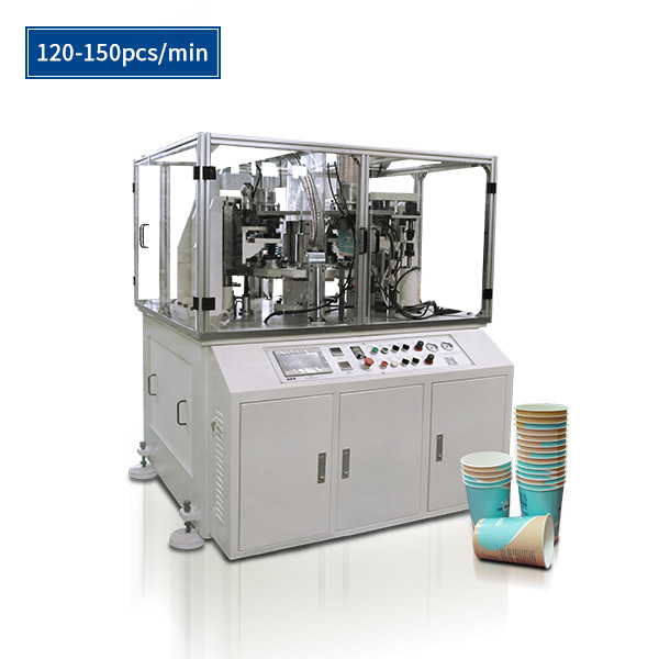 Double Station Auto Rim Flatiing / Repair Machine 4.2kw 160pcs/Min Ultrasonic System For Paper Cup