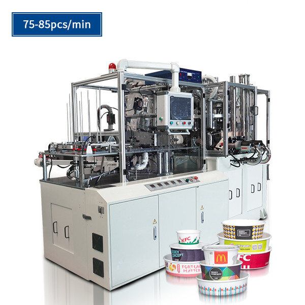 SCM-3000-I 35kw Rated Power High Speed Automatic Paper Bowl Machine / Equipment with Heating System Sealing